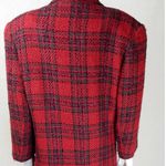 Diane Von Furstenberg Vintage 80s DVF Wool plaid blazer Photo 6