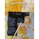 O Shirt Happy Yellow Crinkle Gauze‎ Blouse Womens Plus Size 22W Button Up Church Photo 3