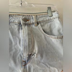 ZARA High Rise Distressed Jean Shorts Photo 2