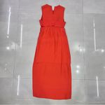 ALC Frank A.L.C. Sleeveless Silk Lowry Slit Midi Dress Tangerine Orange Photo 7