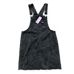 Wild Fable NWT  Black Denim Pinafore Mini Dress S Photo 2