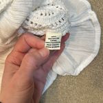 Sim & Sam White Crochet Square Neck Summer Beach Crop Ruffle Shirt Women’s XS Photo 5