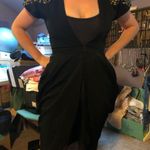 Cache Vintage 80s Overcoat Tunic Jacket Evening Jacket Gold Lamé Shoulderpads 6 Photo 2