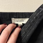 Faded Black/Gray Denim Flare Dress Black Size L Photo 8