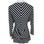 White House | Black Market Chevron Boatneck Slimming 3/4 Sleeve Banded Bottom S Photo 3