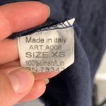 lungo l'arno Lungo L’Arno 100% Linen Blue Beaded Collar Dress Size XS Photo 3