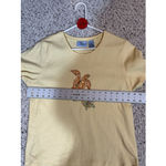 Jane Ashley Tee Shirt Yellow Turtle Sequance Design Large  Photo 4