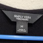 Vera Wang Simply Vera  Casual Sleeveless Drop Waist Midi Dress Black Size Medium Photo 6