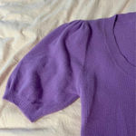 Boutique Dee Elly Short Sleeve Purple Sweater Womens Small Photo 3