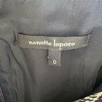 Nanette Lepore Silk Blend Black and White V-Neck Mini Length Dress Size 0 Photo 2