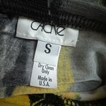 Cache Vintage  Halter Mini Dress Womens Size Small Yellow Black Photo 7