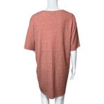 ZARA Dress Womens Small Pink Ribbed Knit T-Shirt Dress Casual Neutral Minimalist Photo 3