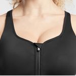 Athleta Women’s Advance Zip Front Sports Bra B-DD High Impact in Black Size 40DD Photo 2