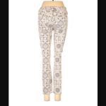 Free People Sundial Jeans 26 Printed Skinny Cropped Ivory Taupe Photo 7