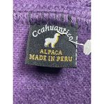 Ccahuantico Scarf‎ Alpaca Purple Fringe 70x8.5" NWOT Photo 1