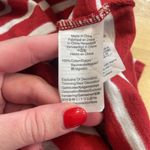 Madewell  Red and White Ciao For Now Striped Crop Top Photo 3