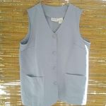 Blair  L Gray Blue Pocketed Tunic Top Photo 0