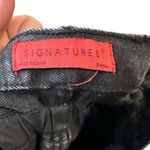 Signature8 Distressed Denim Mini‎ Skirt Black Photo 4