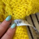 SLEEPING ON SNOW Anthropologie Bright Lights Yellow Alpaca Pointelle Sweater XS Photo 5