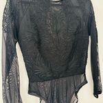 Flora Nikrooz VTG  Black Lace Body Suit size M Photo 0