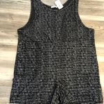Zenana Outfitters NWT, 2X Black Speckled Romper, pit to pit is 25, length from top to bottom is 35 Photo 4