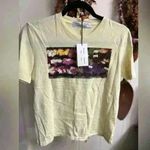 Proenza Schouler $225  White Label Tee Shirt Top Yellow NEW Photo 3