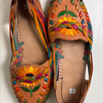 UNBRANDED Sunflower Huarache Artesanal Mexican Sandals Handmade US Size 4 Tan Photo 0