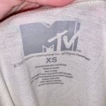 MTV Brand MTV Music Television Off White Floral Woman’s XS Short Sleeve Shirt Photo 6