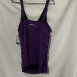 Dolfin NWT  Aquashape  size XXL Black EGGPLANT Purple SWIM TOP TUMMY CONTROL NEW Photo 11