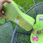 Skechers Green Floral Flip Flops with Pink and Purple Details Photo 4