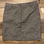 Cupcakes and Cashmere New  Womens Wool Blend Houndstooth 4 Pocket Skirt Size 6 Photo 0