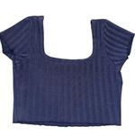 Aerie Navy Blue  Crop Top Photo 0