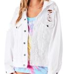 LF Carmar White Distressed Jean Jacket Denim Jacket π€ Photo 3