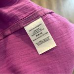 Time and Tru 100% Cotton Purple Long Sleeve Faux Wrap Dress Women’s Size Medium Photo 8