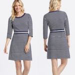 Draper James  striped persley ponte dress navy/white 1X Photo 1