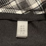 Elie Tahari Plaid Straight-Leg Crop Trousers Black White Plaid Size 6 Photo 10