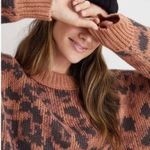 Aerie Leopard Oversized Sweater Photo 1