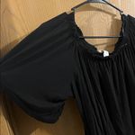 H&M Women’s Black Off The Shoulder Flare Sleeve Ruffle Trim Blouse Small Photo 1