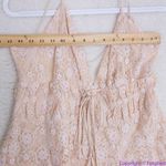 Free People NEW Lexi Strappy Lace Romper, L Photo 6