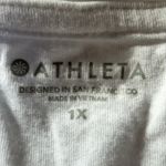 Athleta Women's Pride LGBTQ Plus Size 1X Organic Tie Dye Rainbow White Tee Shirt Photo 6