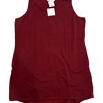 Lilac Bloom Tank Top Sweater Dress in Burgundy, Size 2XL​​​ Red Photo 0