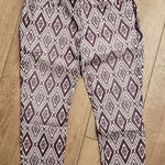 7 For All Mankind π NWT 31 Plum Ikat Cropped Skinny Jeans Plum NEW Photo 0