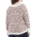Vince Camuto  Long Sleeve Ribbed Leopard Sweater Knit Pullover Size XS Photo 6
