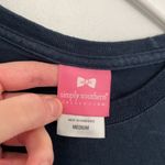 Simply Southern Life is Beautiful Enjoy the Ride Short Sleeve Tee Navy Blue M Photo 4