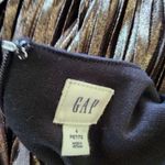 Gap Black & Gold Sleeveless Knit Pleated Skirt Dress Size 4p Photo 6