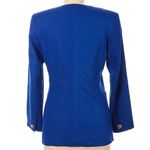 Charter Club Vintage  Wool Blazer Royal Blue Gold Photo 1