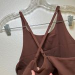 Girlfriend Collective NWT  Brown Racerback Sports Bra Crop Top Size L active Photo 2