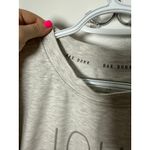 Rae Dunn Rae Dun Gray Boxy Short Sleeve Graphic Love T-shirt Women's Size Small Photo 2