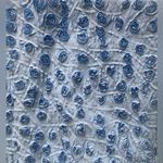 Luna Helios & Baby Blue Floral Appliqué Textured 100% Silk Pencil Skirt … Photo 1