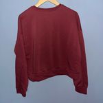 Adidas  burgundy cropped sweatshirt Photo 2